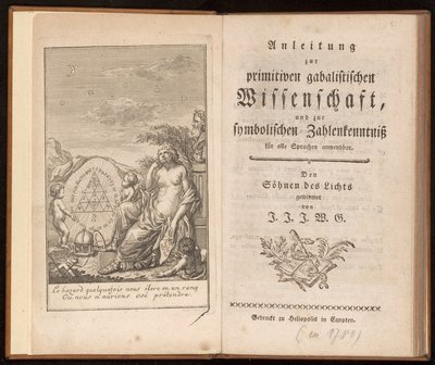 Cover of Anleitung zur primitiven gabalistischen Wissenschaft