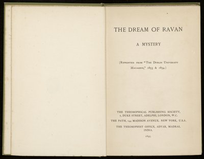 Cover of The dream of Ravan, a mystery