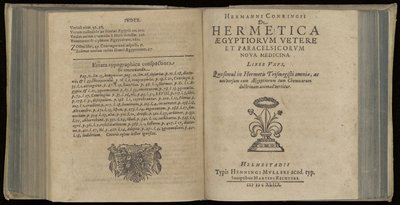 Cover of De hermetica aegyptiorum vetere et paracelsicorum nova medicina