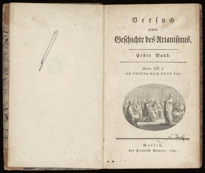 Cover of Versuch einer Geschichte des Arianismus