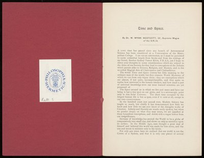 Cover of Time and space