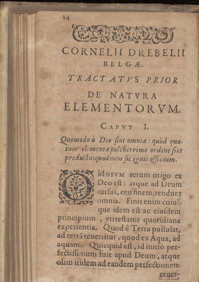 Cover of Tractatus Two. On the Nature of the Elements. On the Fifth Essence